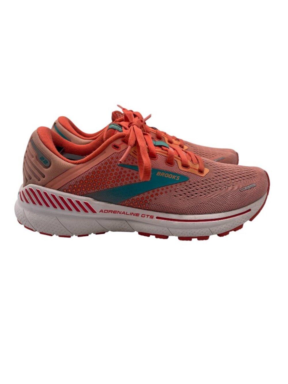 Brooks Adrenaline GTS 22 Women's Size 8B (Medium) Running Shoes Orange